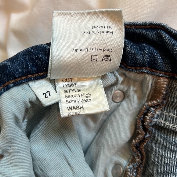 REFORMATION Serena High Waist Skinny Jeans In Kasai - Size 27 - Picture 5 of 5